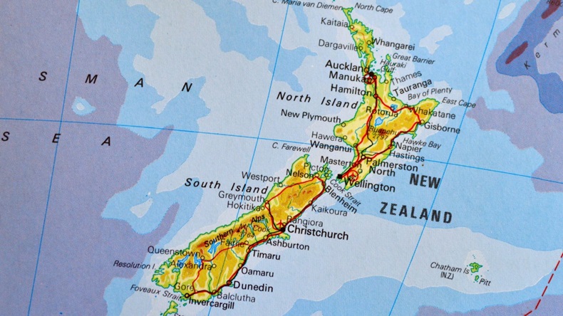 New Zealand On Map