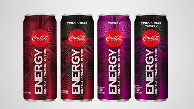 Coke Energy:  Caffene, Zero sugar, Cherry, Zero sugar Cherry