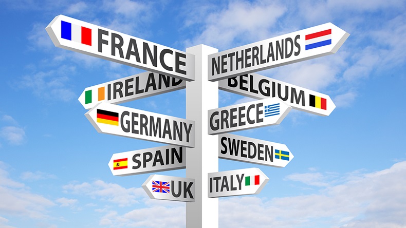 Europe signpost (Jason Winter/Shutterstock.com)